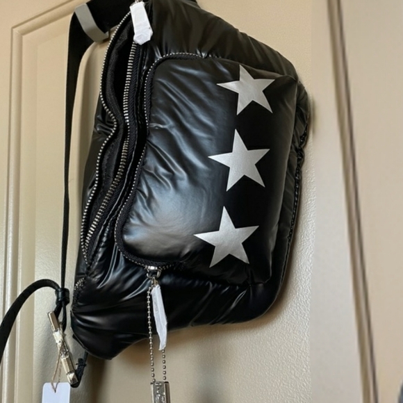 NWT One Shoulder Backpack Vintage Star 1 Strap Trendy Travel Bag Crossbody Sling - Picture 8 of 16